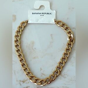 NEW- Banana Republic - THICK CURB CHAIN NECKLACE